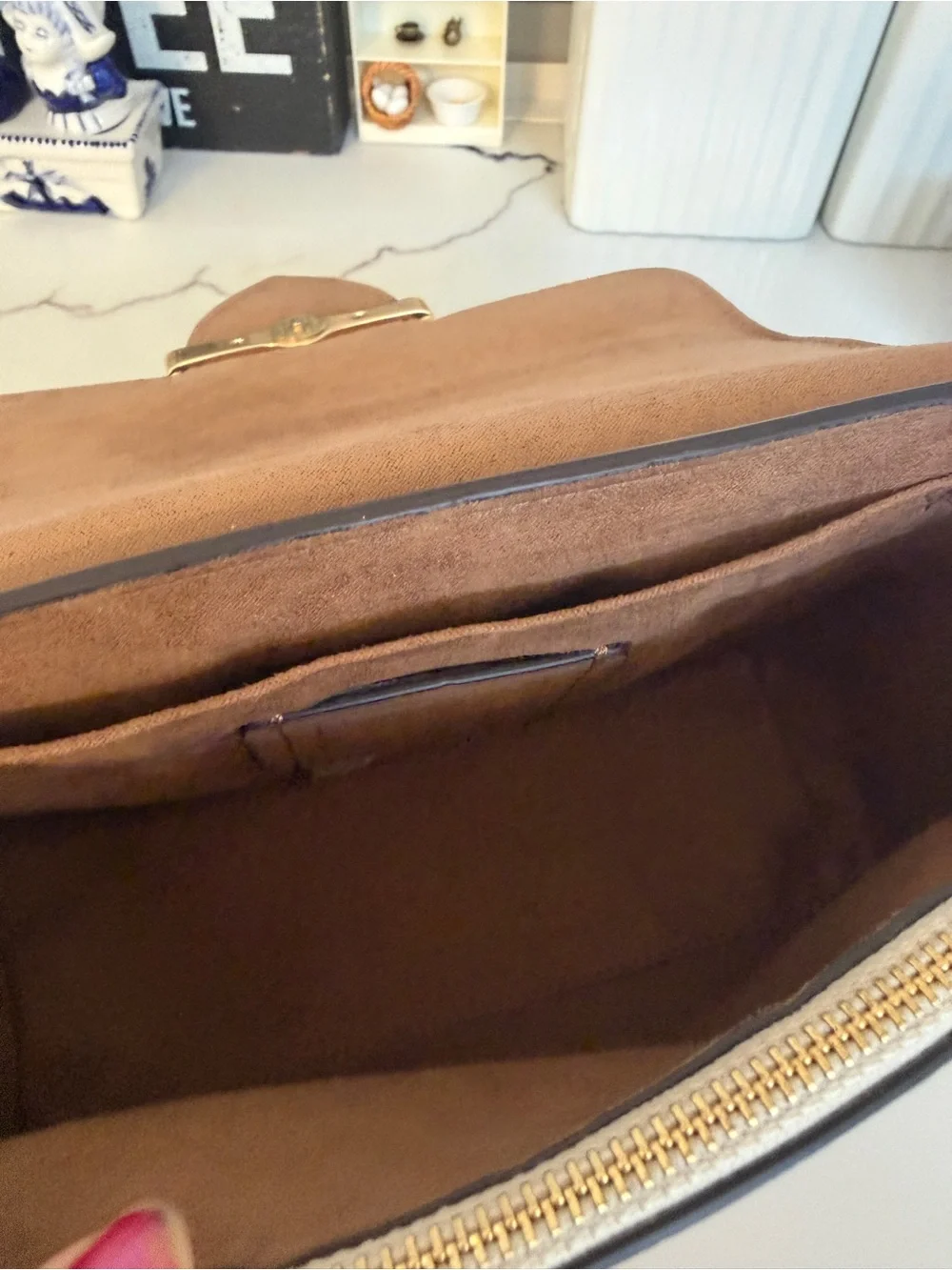 Coach White Leather Top Handle Bag with Cherry Print